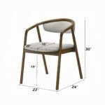 Delina Side Chair in Walnut Finish DN04586 By ACME Dining Chair & Bench Mobilia Cleopatra 16 Delina Side Chair in Walnut Finish DN04586 By ACME 16