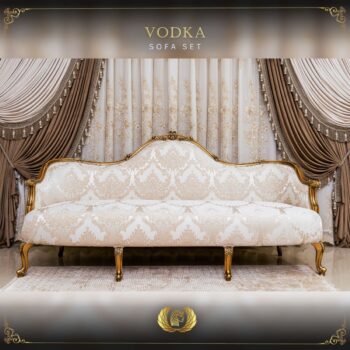 Handmade Gold Beige Vodka Sofa