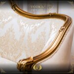 Handmade Gold Beige Vodka Loveseat 23