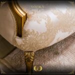4Pcs Handmade Gold Beige Vodka Sofa Set 25