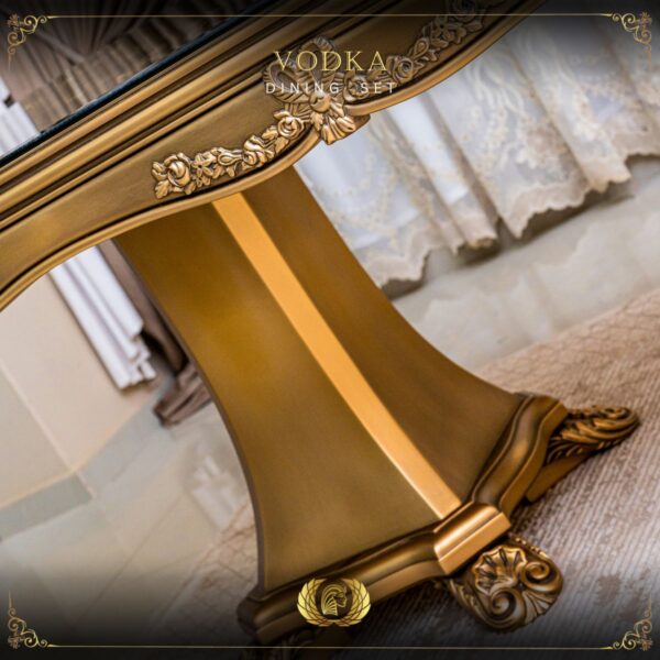 Handmade Gold Beige Vodka Dining Table 12