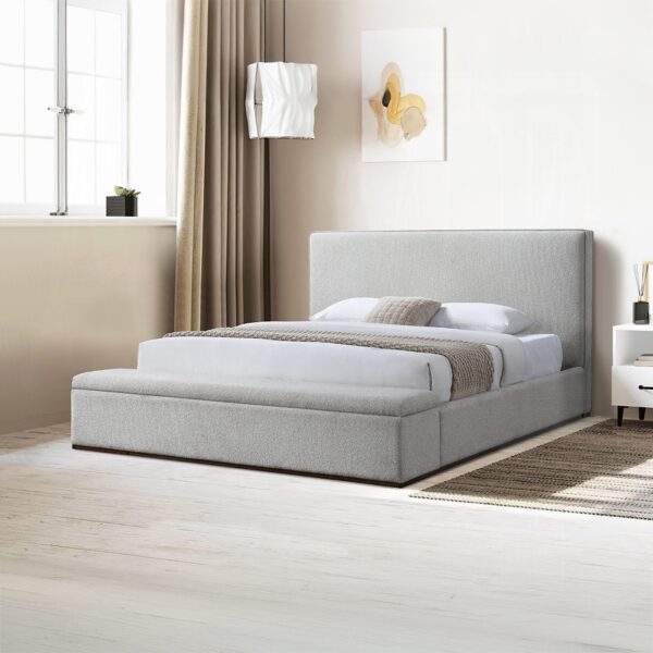 Boxter Storage Bed in Beige Linen Upholstered By ACME 6