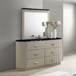 Travonte Mirror in Beige Finish BD04884 By ACME 13