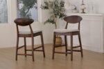 Sargans Counter Height Chair (Set of 2) FM30006WN-PC-2PK Refined Comfort by Furniture of America Dining Room Furniture Mobilia Cleopatra 9 Sargans Counter Height Chair (Set of 2) FM30006WN-PC-2PK Refined Comfort by Furniture of America 9