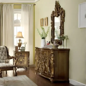 Met Ant Gold & Perfect Victorian  Brown Dresser/Buffet HD-8008 By Homey Design
