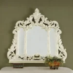 White Gloss Finish Victorian  4 PCs Bedroom Set HD-8089 By Homey Design - Image 5