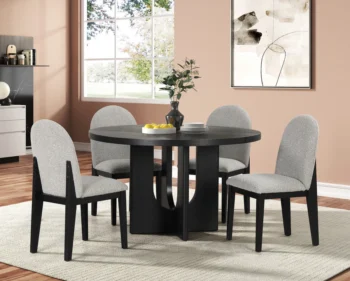 D2085-S Gray Fabric side chair by McFerran