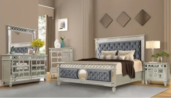 B1689-N Silver Night Stand By McFerran