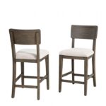 Vellara 5 Pc Counter FM34021DW-PTWT-5PC Height Set, Wood Top by Furniture of America Dining Room Furniture Mobilia Cleopatra 10 Vellara 5 Pc Counter FM34021DW-PTWT-5PC Height Set, Wood Top by Furniture of America 10