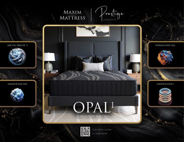 Opal Luxury Firm Feel Hybrid 8” Foundation By Maxim Mattress 4