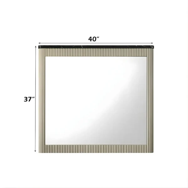 Travonte Mirror in Beige Finish BD04884 By ACME - Image 2