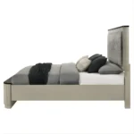 Travonte Gray Upholstered Bed By ACME - Image 2