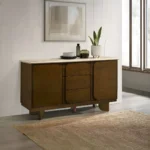 Kasha Server with Natural Marble Top DN04668 By ACME