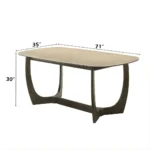 Davita Dining Table with Ceramic Top DN04495 By ACME - Image 2