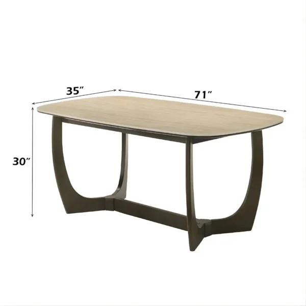 Davita Dining Table with Ceramic Top DN04495 By ACME - Image 2