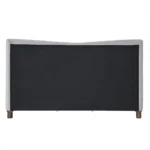 Melbourne Gray Chenille Upholstered Bed By ACME - Image 3