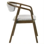 Delina Side Chair in Walnut Finish Set of 2 By ACME - Image 3