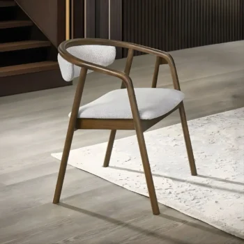 Delina Side Chair in Walnut Finish Set of 2 By ACME