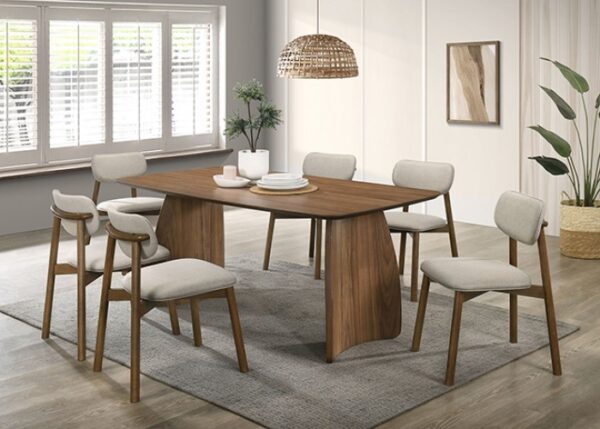 Ebikon Dining Table – Mid-Century Modern Walnut Table for Stylish Homes
