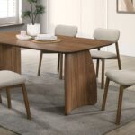 Alnwick Dining Table – Mid-Century Modern Walnut Dining Table (Seats 6)