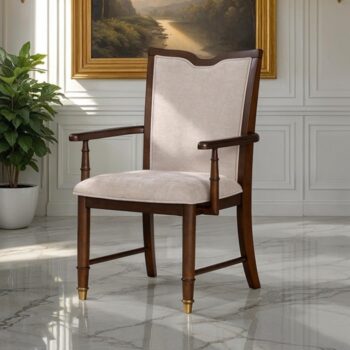 Westerham Dark Cherry Arm Chair Set | Mobilia Cleopatra