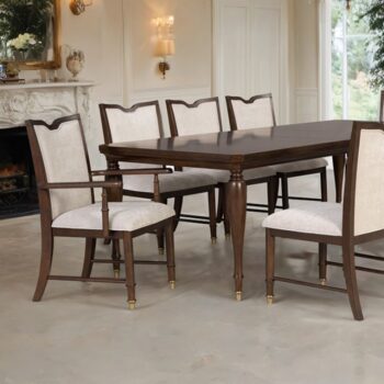 Westerham 7-Pc Dining Table Set FM34001CH-T-7PC Transitional Dark Cherry By Furniture of America