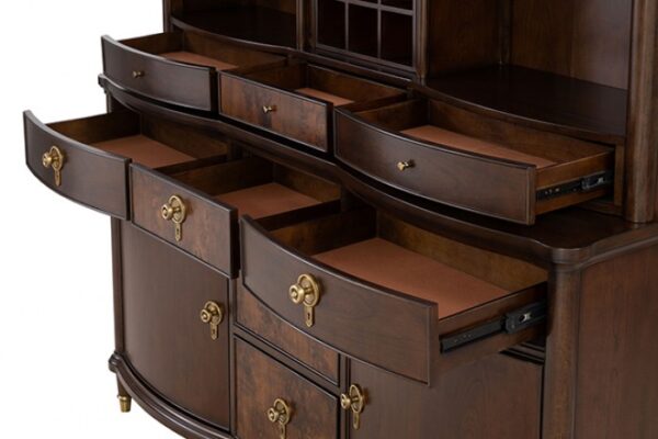 Westerham Hutch & Buffet FM34001CH-HB-SET — Transitional Dark Cherry By Furniture of America
