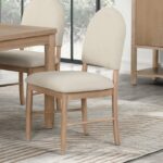 Rheinfall Natural/Beige Dining Chair Set | Mobilia Cleopatra