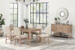 Rheinfall 5 Pc Dining Table Set Natural/Beige | Mobilia Cleopatra