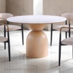Neasden 5 Pc Dining Table Set – Modern Engineered Stone Design