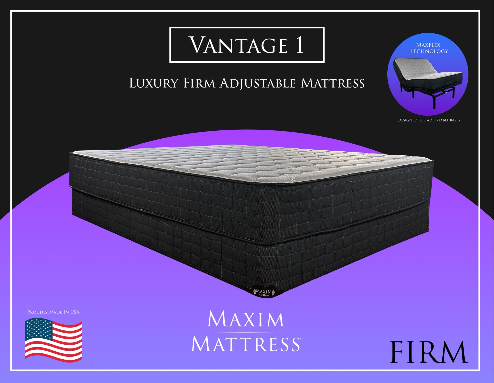 Vantage Mattress Luxury Firm By Maxim Mattress Mattresses And Foundations Mobilia Cleopatra 4 Vantage Mattress Luxury Firm By Maxim Mattress 4