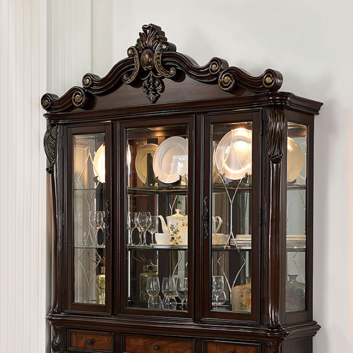 Manzanita Hutch & Buffet Fm3261Ch-Hb-Set Traditional Dark Cherry Wood By Furniture Of America Dining Room Furniture Mobilia Cleopatra 9 Manzanita Hutch & Buffet FM3261CH-HB-SET Traditional Dark Cherry Wood By Furniture of America 9