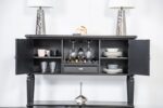 Melodi Parc Server FM3416BK-SV Glam Black Dining Server By Furniture of America Dining Room Furniture Mobilia Cleopatra 8 Melodi Parc Server FM3416BK-SV Glam Black Dining Server By Furniture of America 8