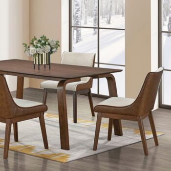 Viken Dining Table Fm3213Wn-T-Table Mid-Century Modern Walnut Dining Table By Furniture Of America Dining Room Furniture Mobilia Cleopatra Viken Dining Table FM3213WN-T-TABLE Mid-Century Modern Walnut Dining Table By Furniture of America