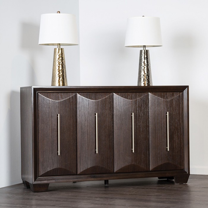 Hinwitz Server  Fm3399Es-Sv Transitional Espresso Dining Storage Cabinet By Furniture Of America Dining Room Furniture Mobilia Cleopatra 5 Hinwitz Server  FM3399ES-SV Transitional Espresso Dining Storage Cabinet By Furniture of America 5