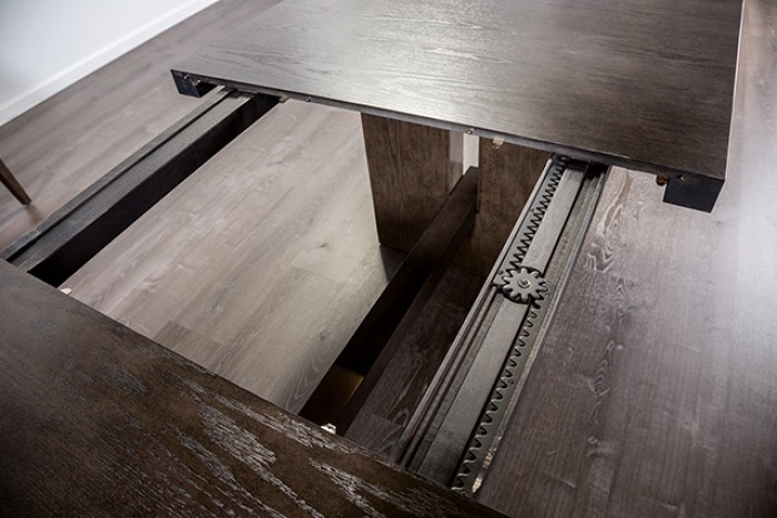 Morden Dining Table Fm3420Br-T-Table Transitional Dark Walnut Expandable Table By Furniture Of America Dining Room Furniture Mobilia Cleopatra 9 Morden Dining Table FM3420BR-T-TABLE Transitional Dark Walnut Expandable Table By Furniture of America 9