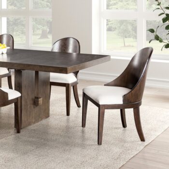 Morden Dining Table FM3420BR-T-TABLE Transitional Dark Walnut Expandable Table By Furniture of America