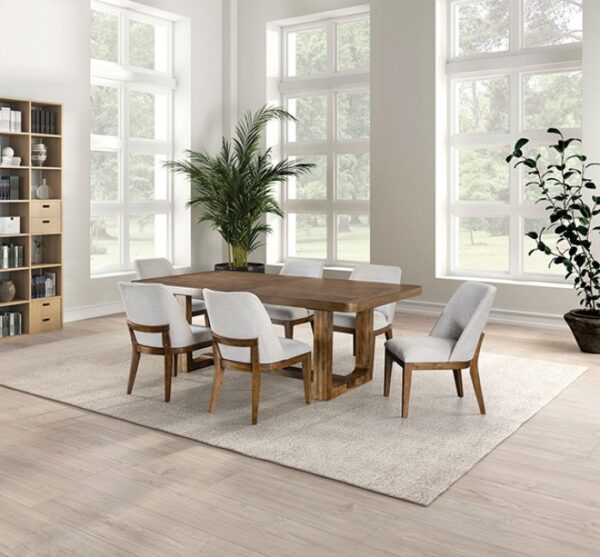 Mandal Chestnut Expandable Dining Table – Transitional