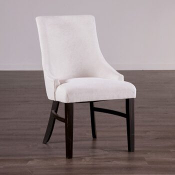 Transitional Arm Chair Black & Beige