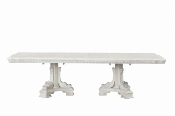 Stella Mia Ivory Extendable Dining Table – Traditional Luxury Design