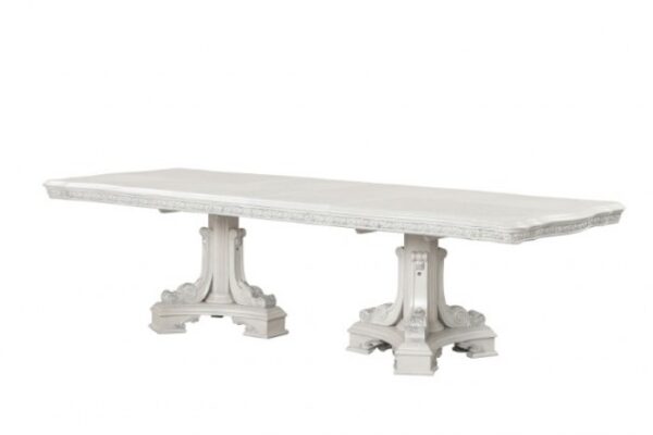 Stella Mia Ivory Extendable Dining Table – Traditional Luxury Design