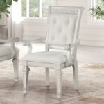 Stella Mia Traditional Ivory Dining Arm Chair By Furniture of America Dining Room Furniture Mobilia Cleopatra 7 Stella Mia Traditional Ivory Dining Arm Chair By Furniture of America 7
