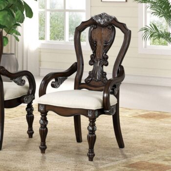 Promenade Side Traditional Dark Brown Dining Chair By Furniture Of America Dining Room Furniture Mobilia Cleopatra Promenade Side Traditional Dark Brown Dining Chair by Furniture of America