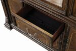 Hutch and Buffet Traditional Dark Brown Dining Storage with Touch Lighting by Furniture of America 12