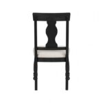 Neue Mills Side Chair Modern Farmhouse in Black and Rustic Oak by Furniture of America 15
