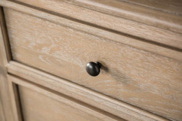 Chesapeake Light White-Wash Farmhouse Server – Solid Wood Dining Storage