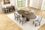 Clements Dining Table FM3411AK-OT-TABLE Modern Farmhouse Oak Extendable by Furniture of America 30