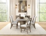 Clements Dining Table FM3411AK-OT-TABLE Modern Farmhouse Oak Extendable by Furniture of America 31