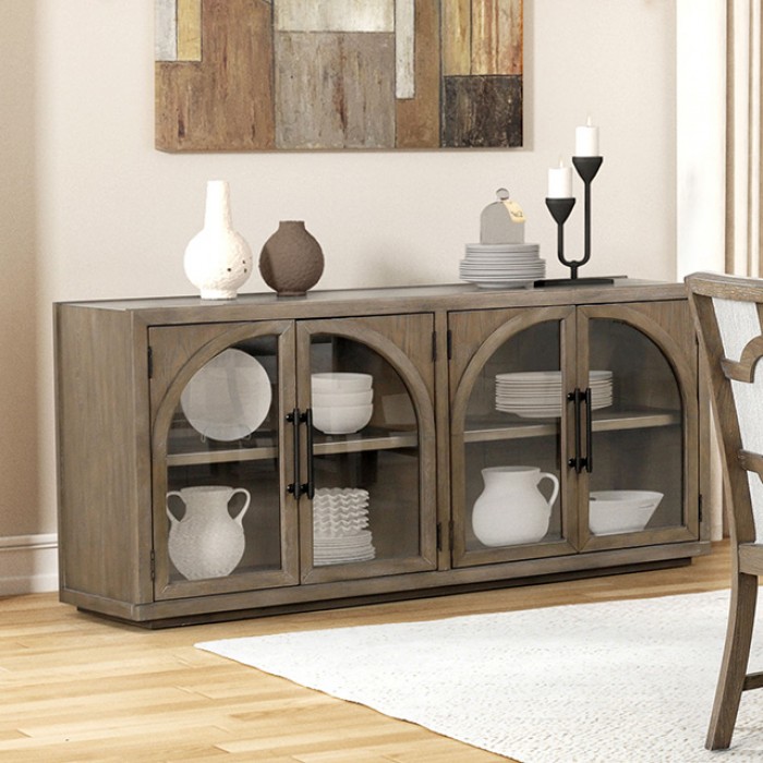 Clements Oak Sideboard With Glass Doorsfm3411Ak-Sv – Modern Farmhouse By Furniture Of America Dining Room Furniture Mobilia Cleopatra 6 Clements Oak Sideboard with Glass DoorsFM3411AK-SV – Modern Farmhouse by Furniture of America 6