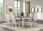 Pendola Dining Table FM3427WH-T Rustic White Farmhouse Elegance by Furniture of America 20